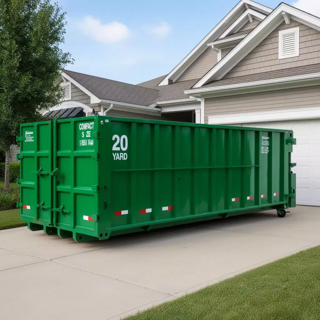 20-yard roll-off dumpster