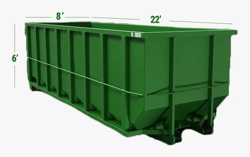 30-yard roll-off dumpster